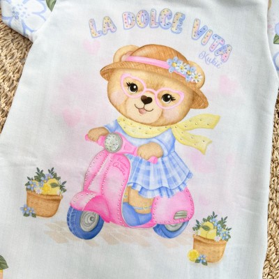 Vestido La Dolce Vita - Areia e Amarelo